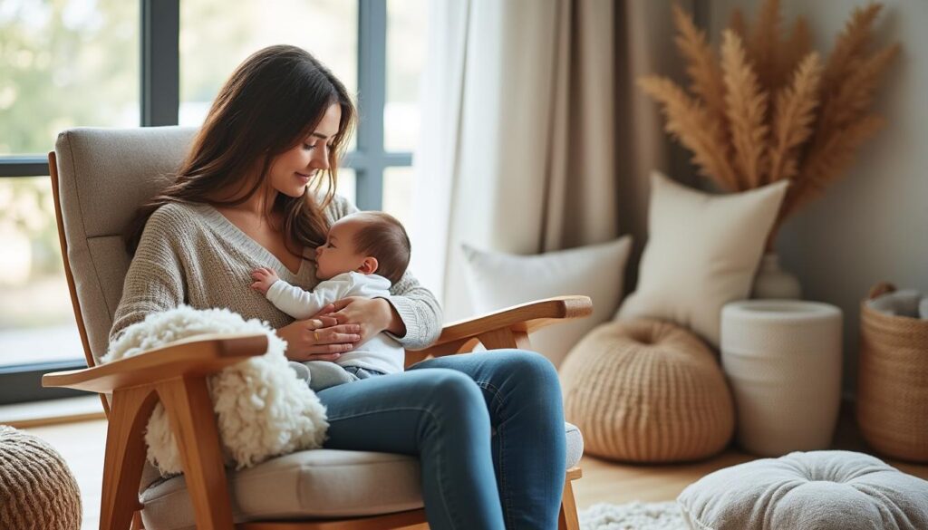 découvrez le rocking chair d'allaitement, un meuble essentiel pour apaiser bébé tout en offrant un confort optimal à maman pendant les moments d'allaitement.