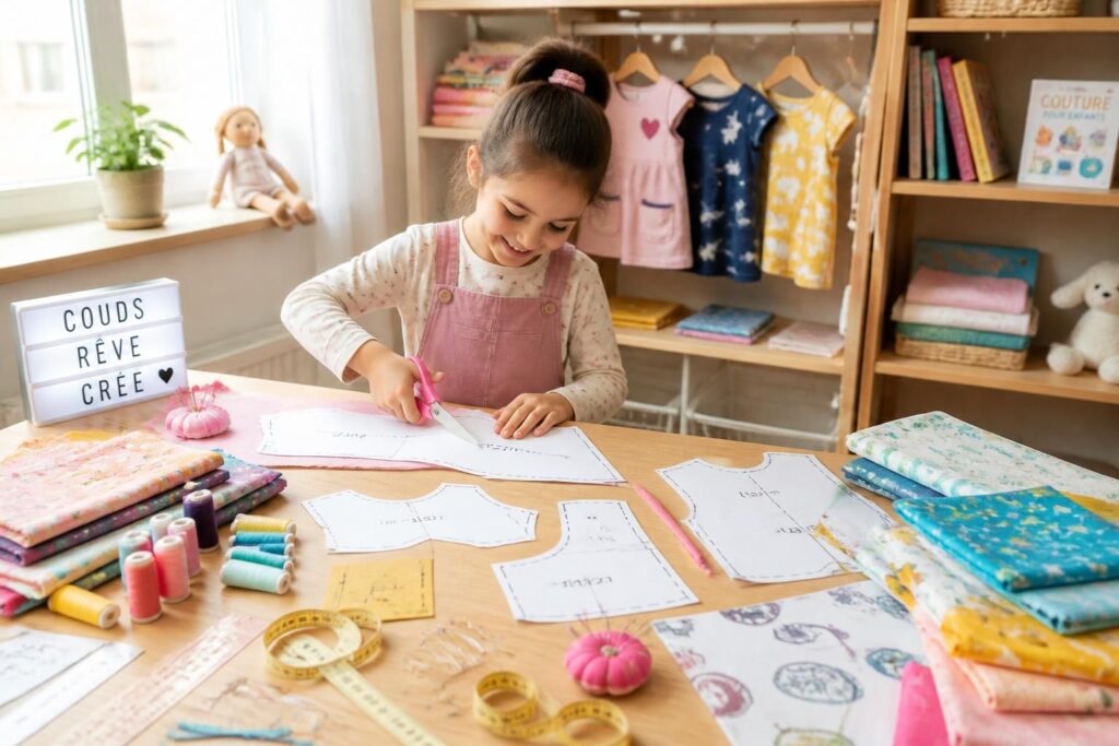 découvrez où trouver des patrons enfants gratuits faciles pour débuter la couture et créer de jolis vêtements simples à réaliser.