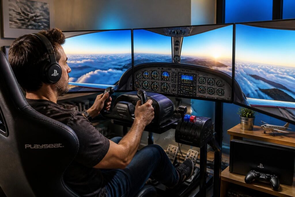 découvrez l'expérience immersive du flight simulator sur ps4, idéale pour les passionnés d'aviation souhaitant piloter virtuellement avec réalisme et précision.