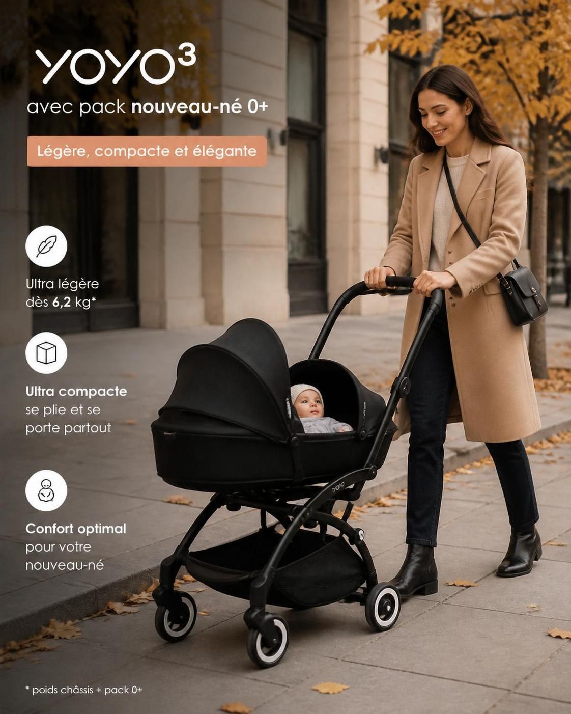 découvrez le confort optimal de la poussette yoyo pack naissance pour accompagner vos premiers déplacements avec bébé en toute sérénité.
