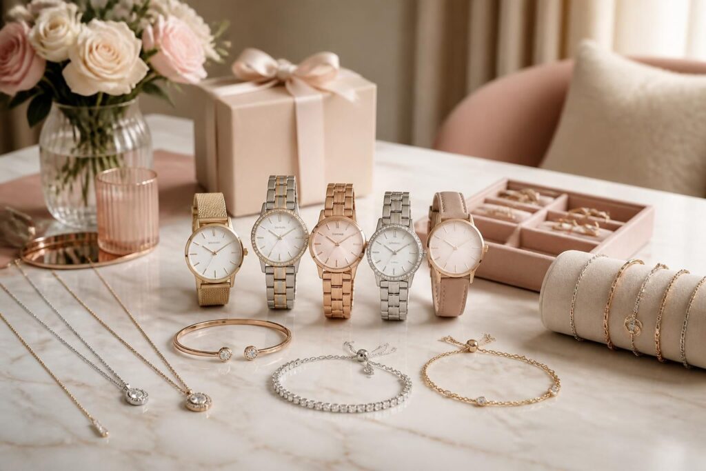 découvrez notre sélection de cadeaux de luxe pour une fille de 18 ans : montres élégantes, colliers tendance et accessoires raffinés pour un anniversaire inoubliable.