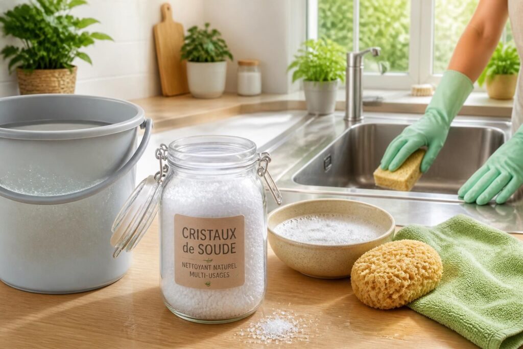 découvrez comment utiliser les cristaux de soude pour un ménage écologique et efficace. astuces simples et naturelles pour nettoyer votre maison sans polluer.