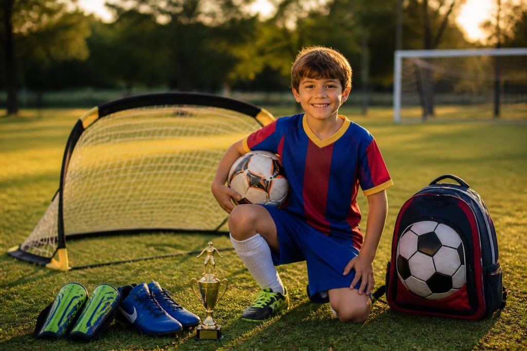 découvrez des idées de cadeaux foot pour enfants passionnés dès 6 ans : équipements, accessoires et articles pour encourager leur passion du football.