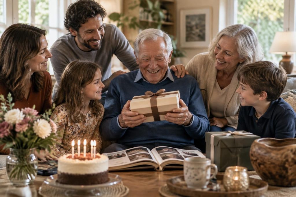 découvrez des idées de cadeaux pour célébrer les 70, 80 ou 90 ans de votre grand-père et rendre son anniversaire vraiment inoubliable.