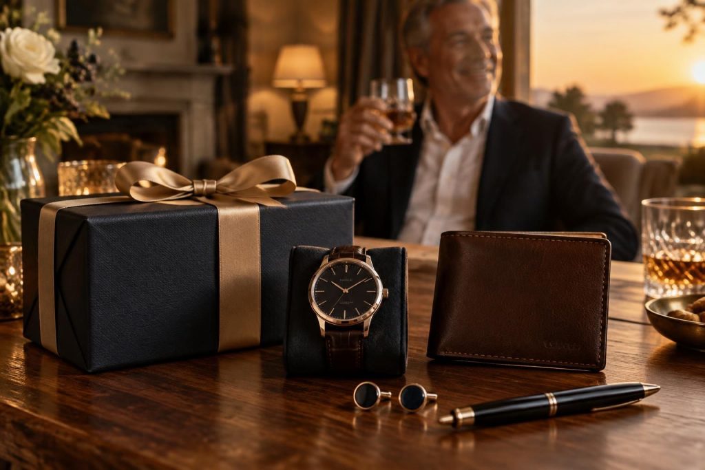 pour ses 60 ans, offrez à un homme un cadeau inoubliable : accessoires raffinés et idées luxe pour célébrer cette étape avec élégance.