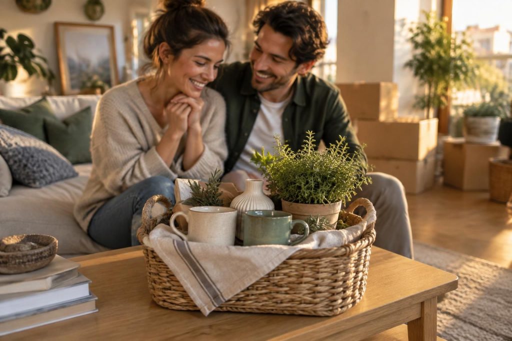 trouvez un cadeau de crémaillère original, pensé pour le couple et adapté à la maison : des idées utiles, déco et pleines d’attention.